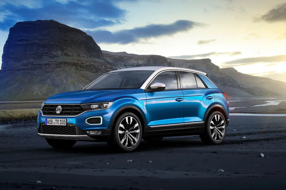 Friske linjer på den nye suven fra Volkswagen: T-Roc.