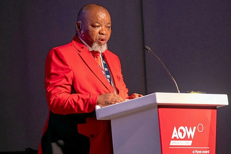 Gwede Matanshe: South Africa’s Minister of Mineral Resources & Energy at AOW this week