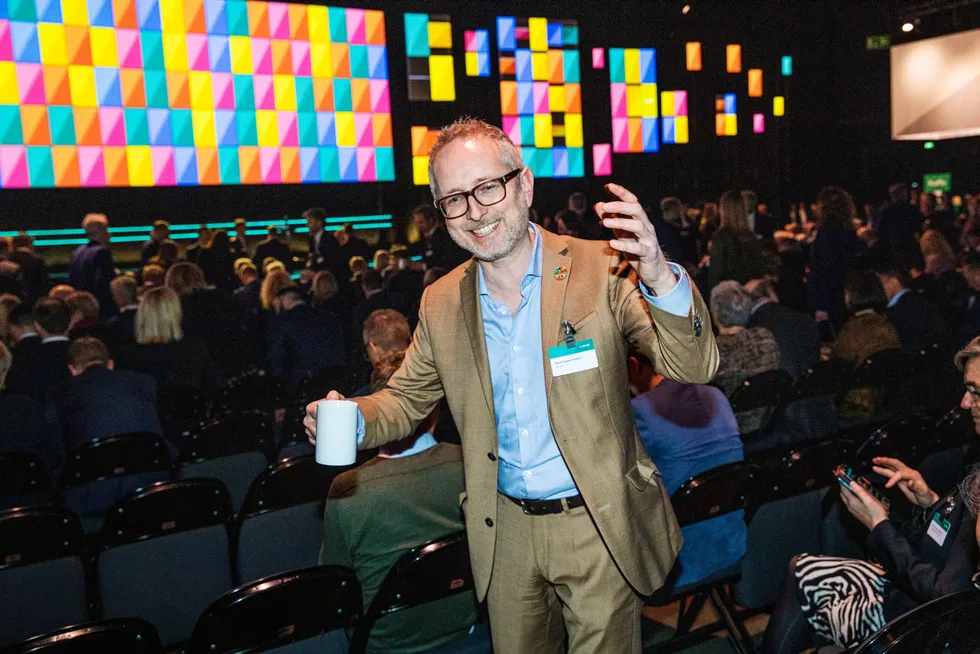 Bård Vegar Solhjell var fersk Norad-sjef på NHO-konferansen 2020.