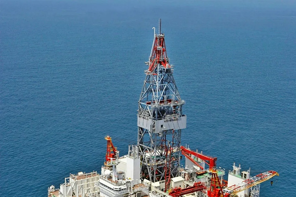 Possible target: The semi-submersible rig West Hercules, currently drilling the Gjokaasen Deep prospect for Equinor in the Barents Sea.