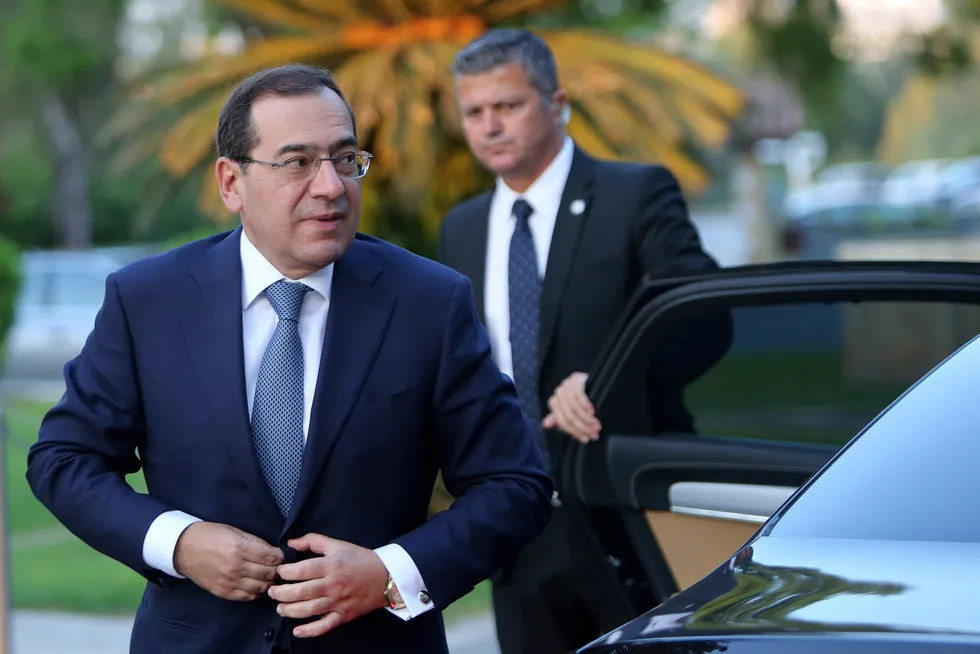 Bid round: Egypt Petroleum Minister Tarek El-Molla.