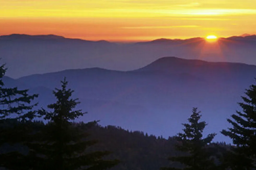 sunrise over appalachians appalachia appalachian mountains virginia