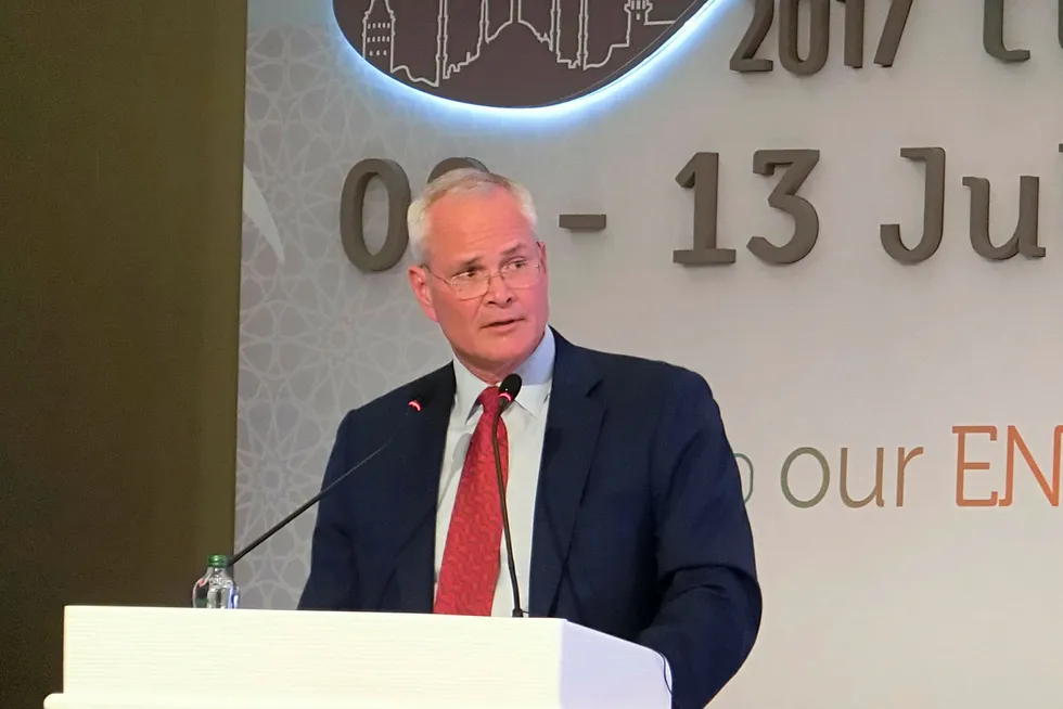 ExxonMobil chief: Darren Woods addresses importance of technology at WPC in Istanbul