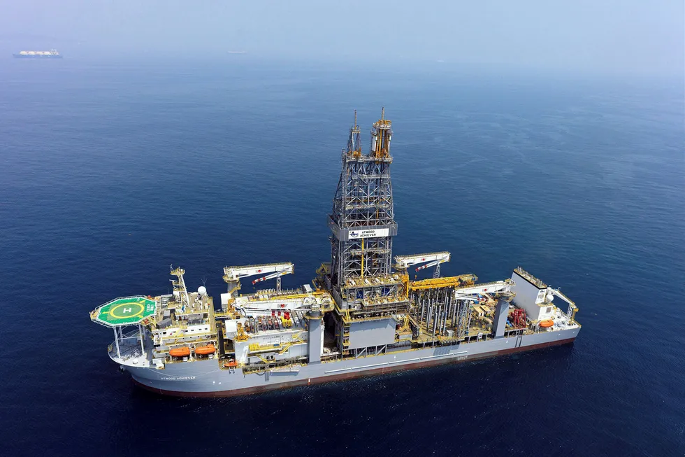 In demand: the drillship Ensco DS-12, pictured while still named Atwood Achiever