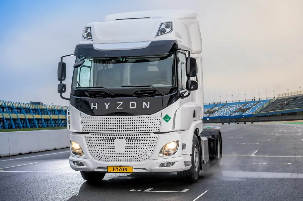 A Hyzon truck produced in the Netherlands.