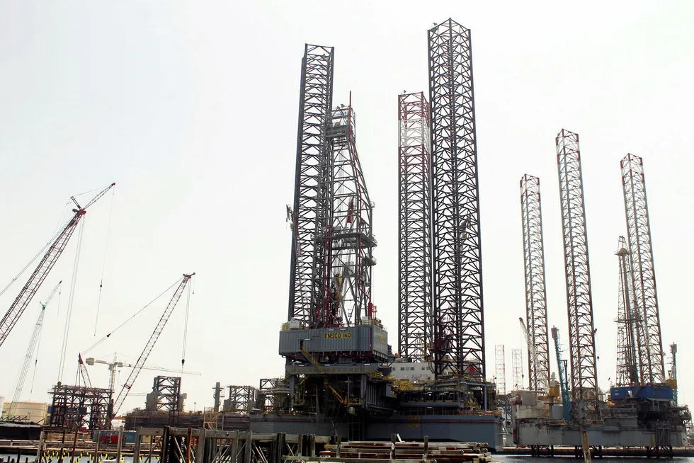 Niche opportunities: jack-up rigs at Lamprell's Hamriyah yard in the UAE