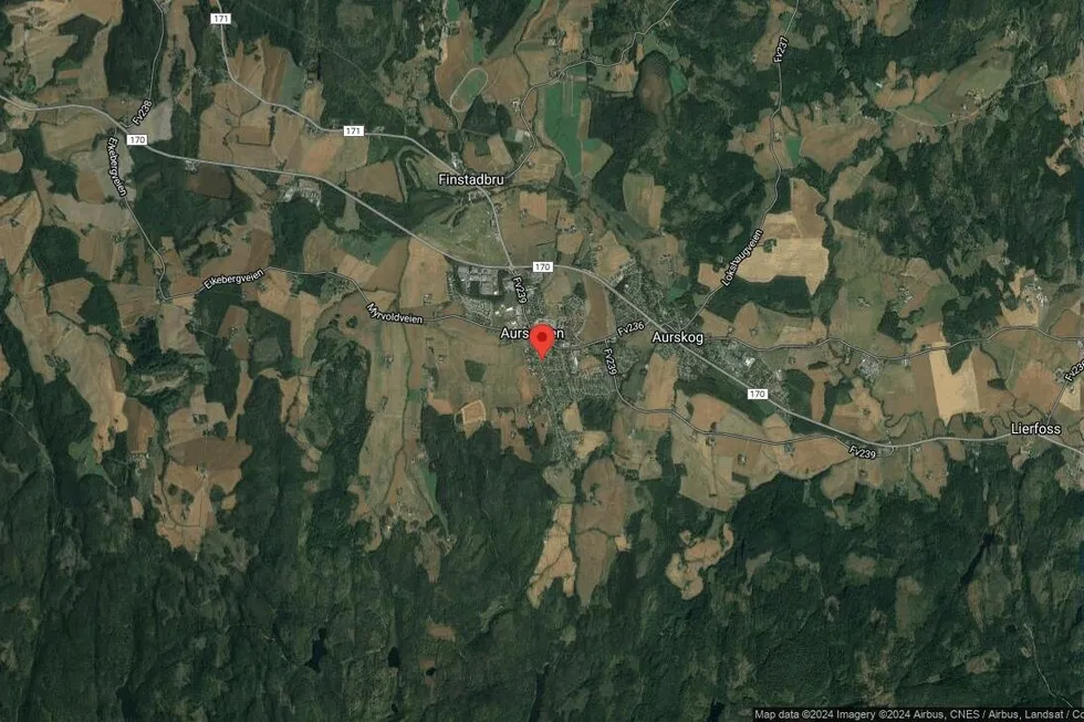 Området rundt Linåkerveien 4D, Aurskog-Høland, Akershus