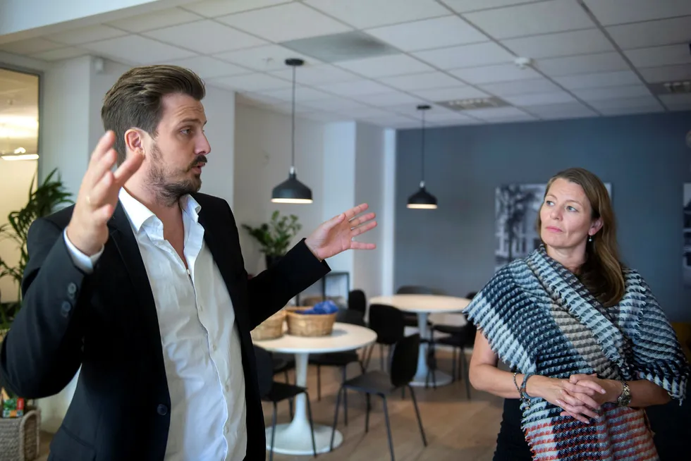 Kjell Are Furnes, daglig leder i helsetech-selskapet Ably og Kathrine Myhre, daglig leder i forskningsklyngen Norway Health Tech er svært bekymret over innstramningen i støtteordningen for innovasjon i næringslivet.