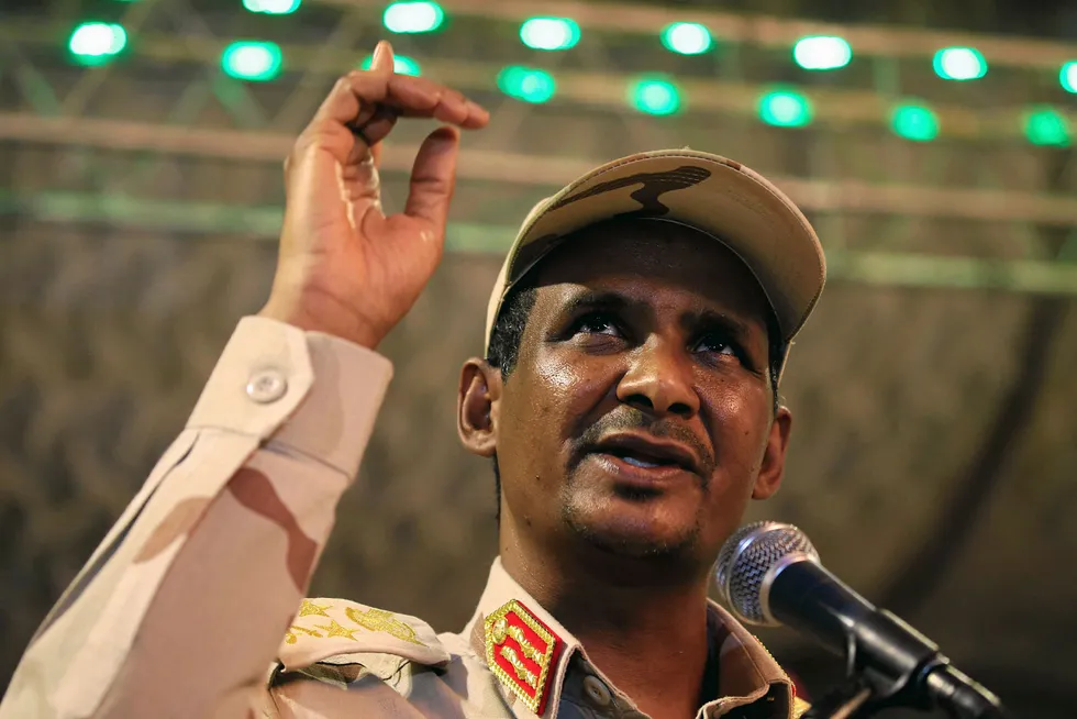 Power broker: General Mohamed Hamdan Dagalo, head of Sudan's Rapid Support Forces and deputy head of the Transitional Military Council