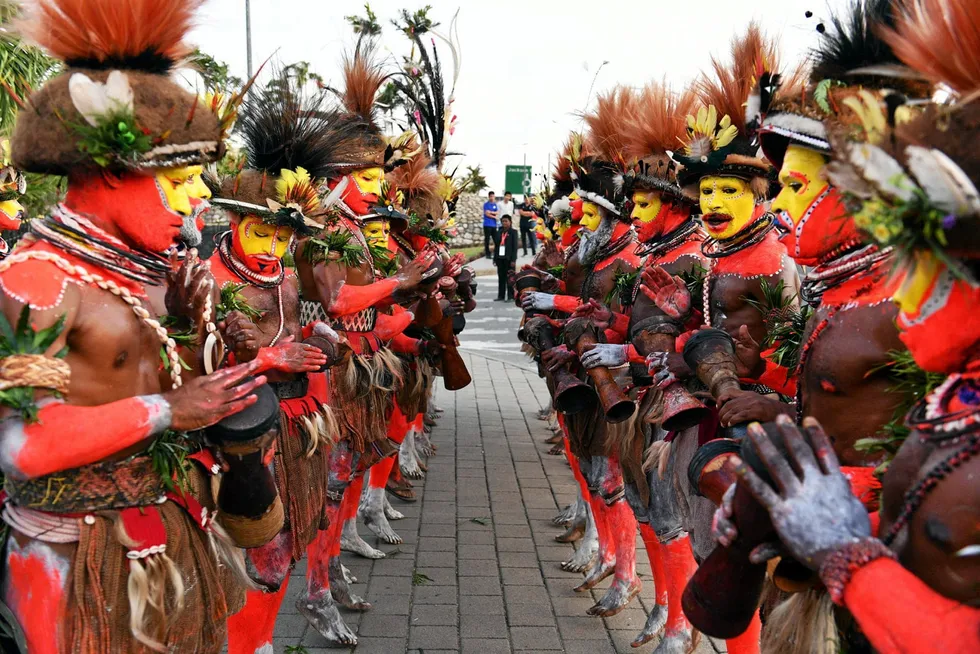 Big occasion: in Papua New Guinea