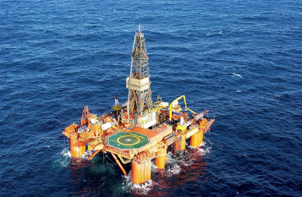 North Sea dusters: the two wells were drilled using the semi-submersible Deepsea Bergen