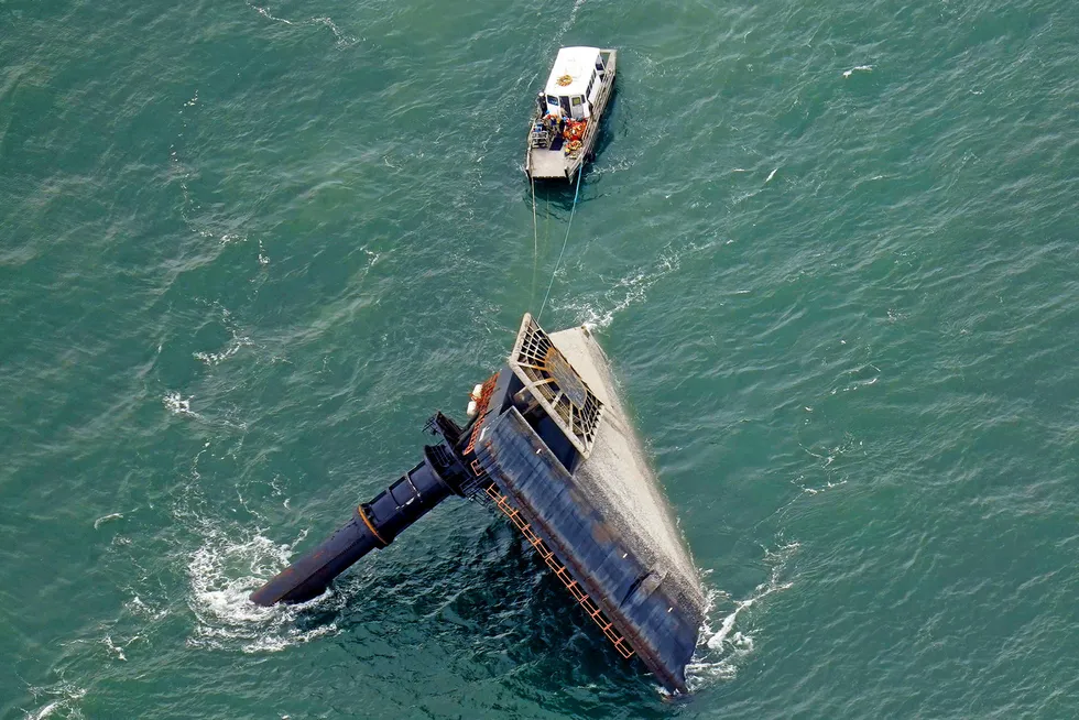 Preliminary findings: the US National Transportation Safety Board cited high winds and heavy seas as contributing to the capsizing of the Seacor Power lift boat