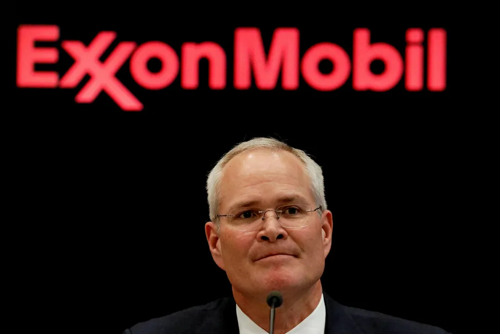Bearish: Darren Woods, ExxonMobil chief executive