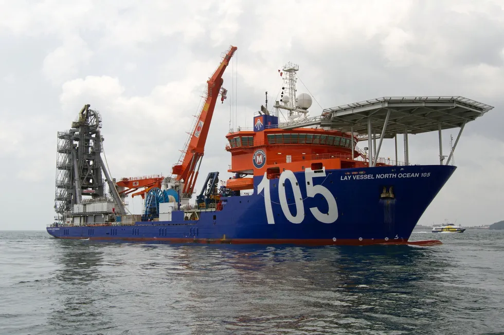 North Ocean 105: the reel-lay vessel McDermott is expected to use on the Sepia project