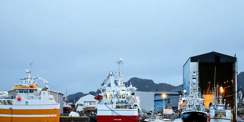 Etter at kvotemeldinga ble lagt frem i fjor har Innovasjon Norge mottatt færre lånesøknader fra fiskerinæringa. (Illustrasjonsfoto fra Ballstad Slip i Lofoten)