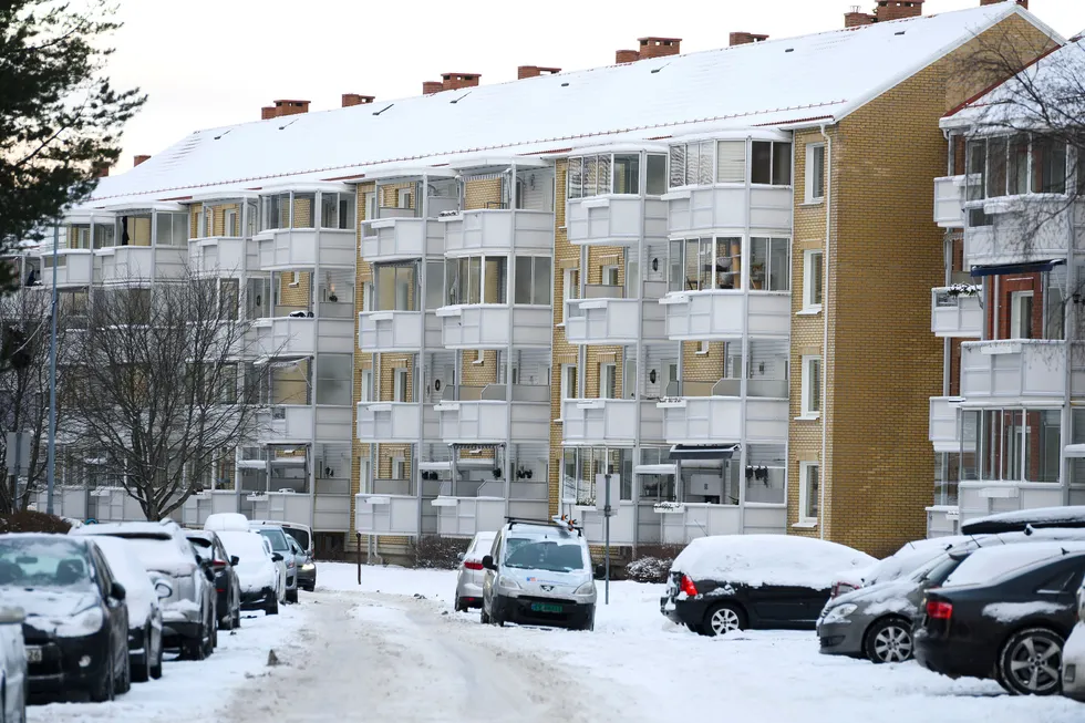 Prisene for brukte OBOS-boliger i Oslo falt 1,7 prosent fra oktober til november. Bildet er fra Obos-boliger på Lambertseter i Oslo.