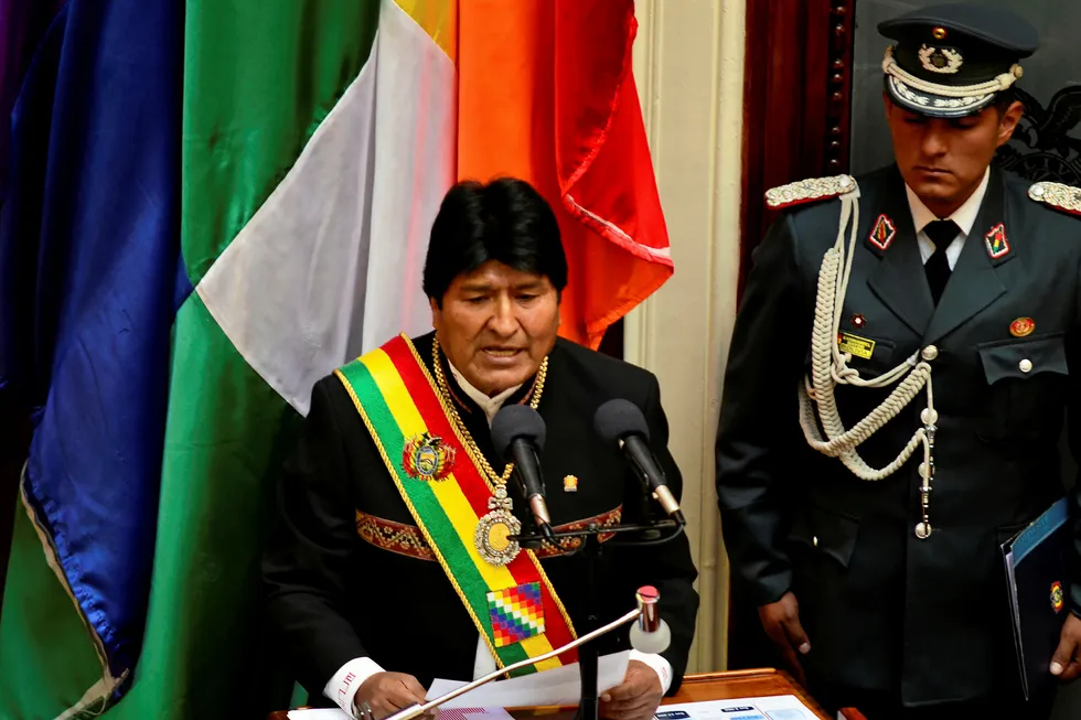 Good news: Bolivia's President Evo Morales