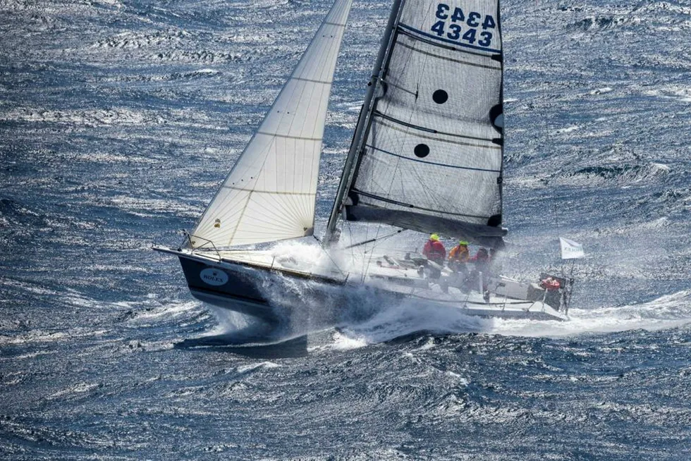 No lack of wind: a yacht tackles Australia’s Bass Strait