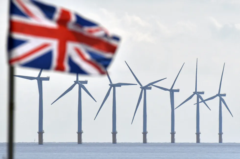 Gunfleet Sands offshore wind farm off the UK.