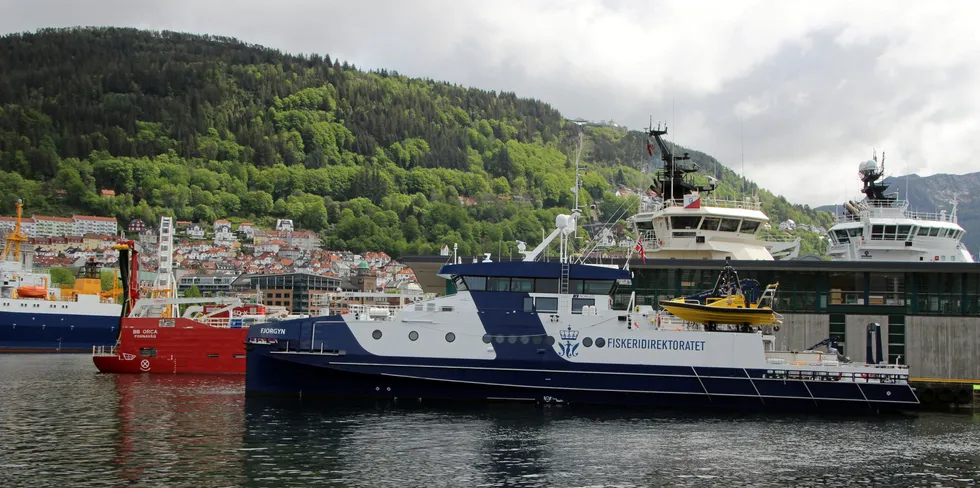Katamaranen "Fjorgyn" går i Fiskeridirektoratets Sjøtjeneste. Båten er oppkalt etter mor til den norrøne tordenguden Tor, og skal blant annet drive oppsyn med fiskeflåten.