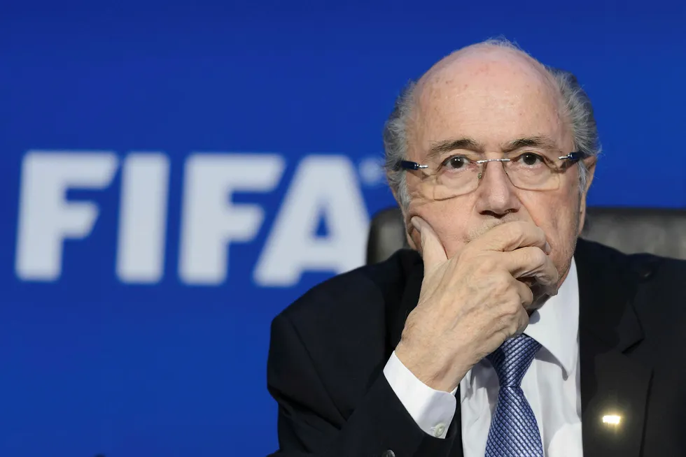 Den korrupsjonssiktdede Fifa-presidenten Sepp Blatters sjebne avgjøres mandag. Foto: NTB Scanpix/AFP Photo / Fabrice Coffrini