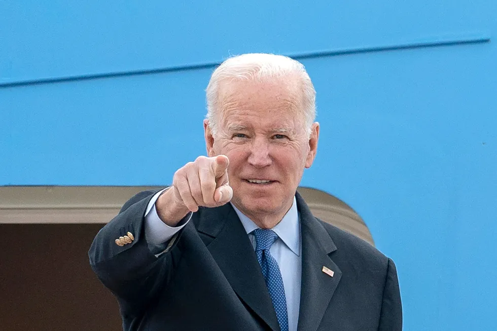 En route. US President Joe Biden is traveling to Europe to meet with World counterparts on Russia's invasion of Ukraine