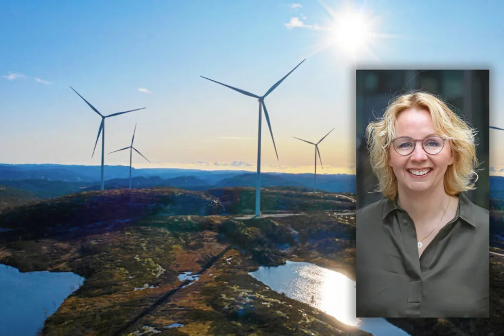 Tonstad vindpark og administrerende direktør i Hafslund Kraft Kristin Lian.