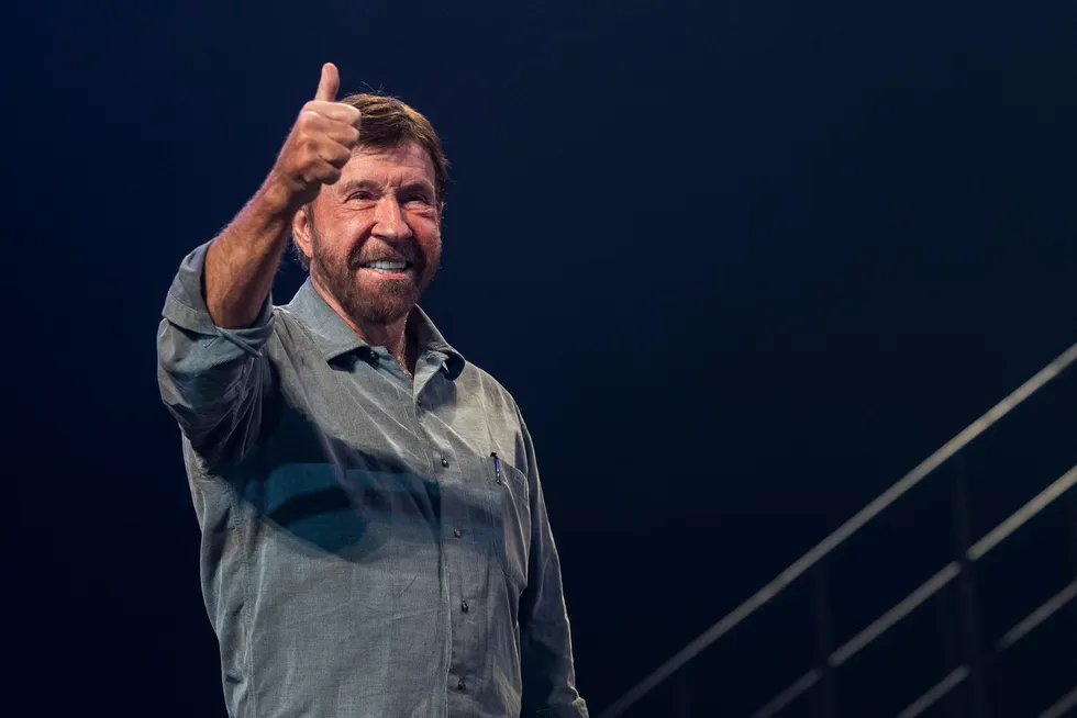 Tackling climate change: US actor and martial artist Chuck Norris has taken part in a new energy transition campaign launched by Norway's Aker