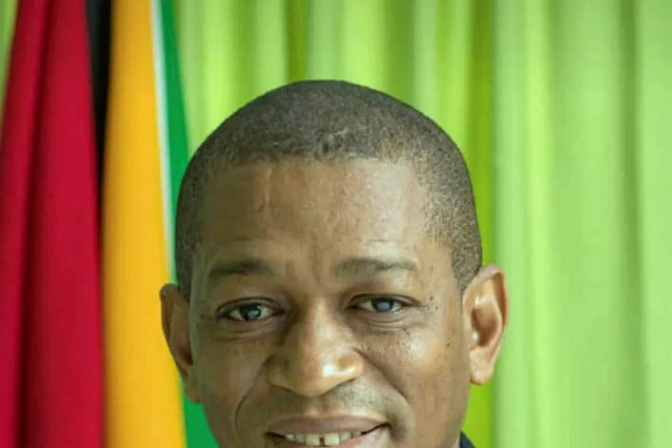 Interrupted: Guyana Department of Energy director Mark Bynoe saw his work interrupted by political instability in the run up to general elections