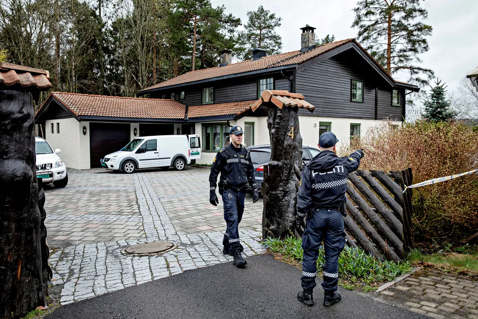 28. april i år ble Tom Hagen pågrepet. Politiet beslagla huset i Sloraveien for å gjøre kriminaltekniske undersøkelser.