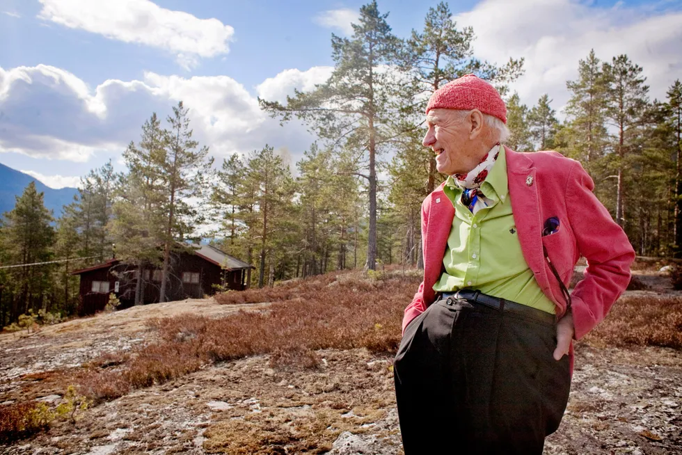 Investor Olav Thon hjemme i Flå i Hallingdal i 2010.