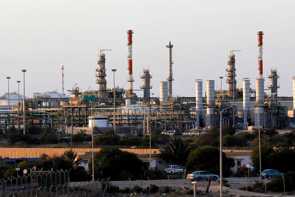 Key facility: the Mellitah oil and gas plant near Zuwarah, Libya, will be a cornerstone of the Structures A&E project