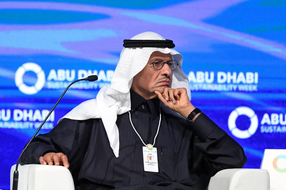 Worried: Saudi Minister of Energy Prince Abdulaziz bin Salman al-Saud