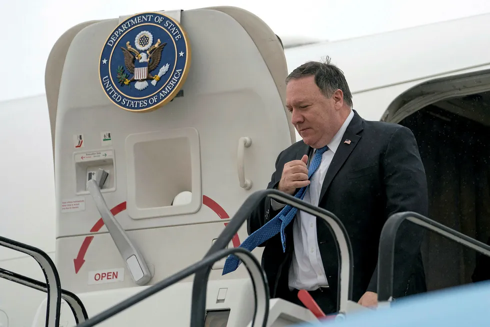 Tone: US Secretary of State Mike Pompeo arrives in Belgium this week