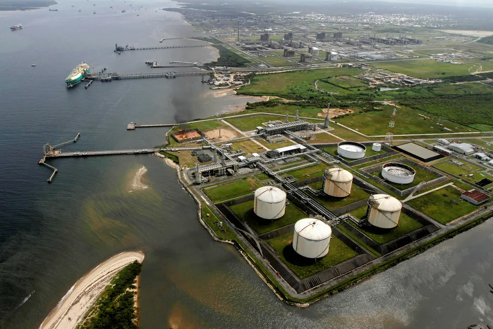 Host: the Bonny LNG plant in Nigeria