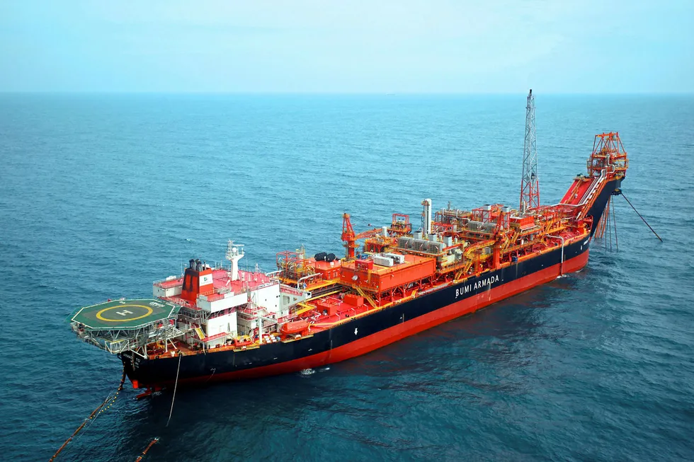 The Armada TGT 1 FPSO: is working at the Te Giac Trang field off Vietnam