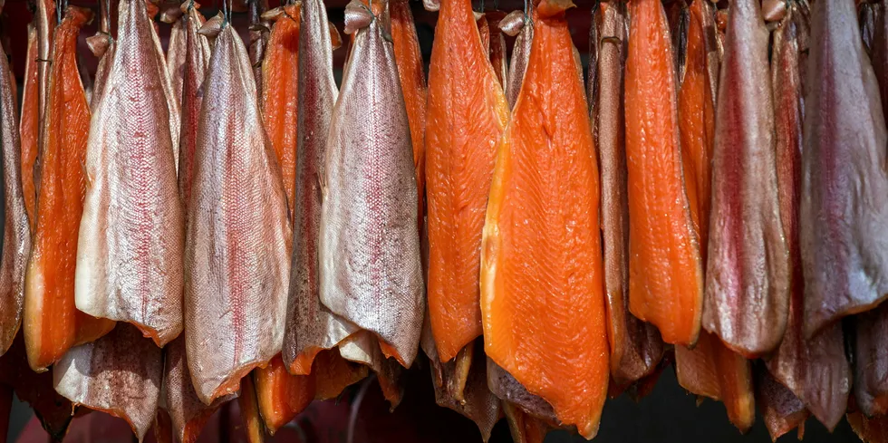 Salmon prices have dropped.