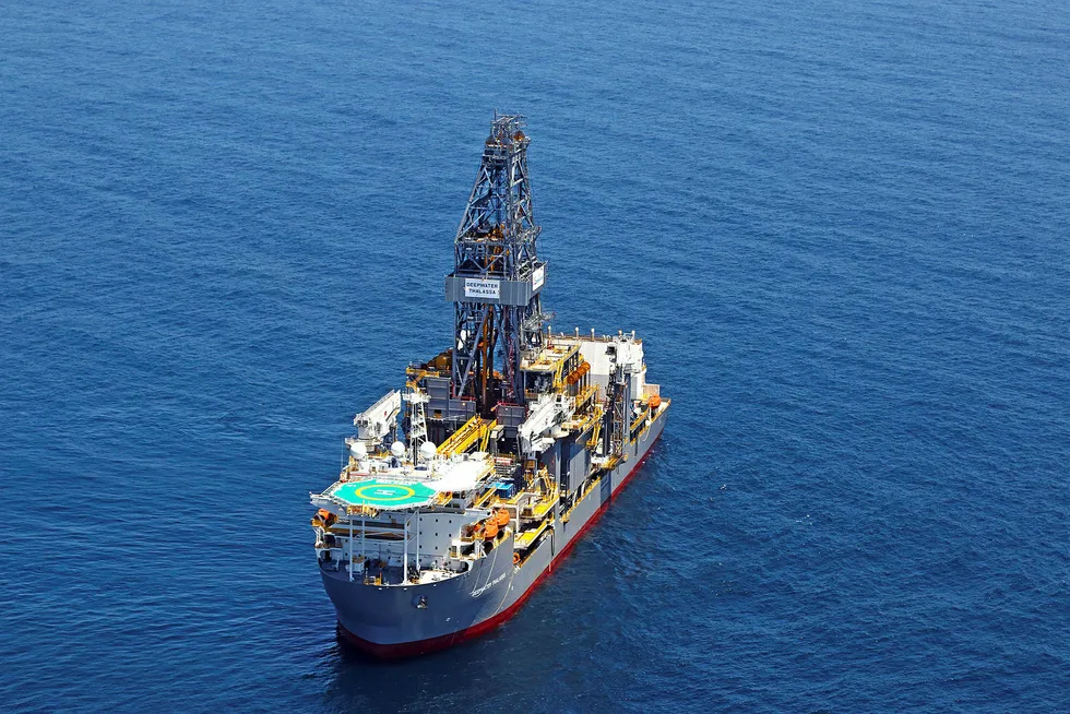 Drilling ahead: the Transocean drillship Deepwater Thalassa