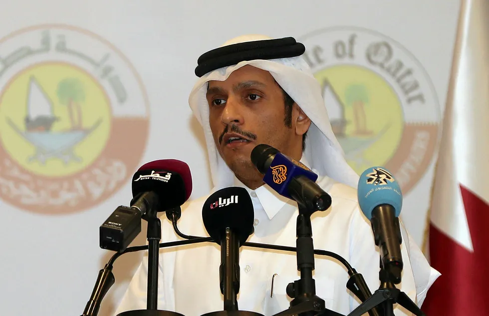 Time for talks: Qatari Foreign Minister Sheikh Mohammed bin Abdulrahman Al-Thani