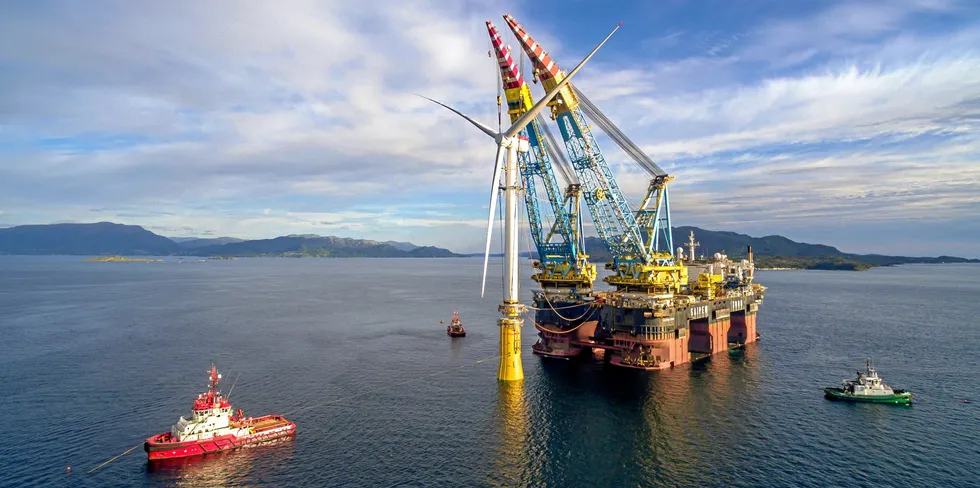 Saipem's work at Hywind floating project that didn't involve foundation drilling