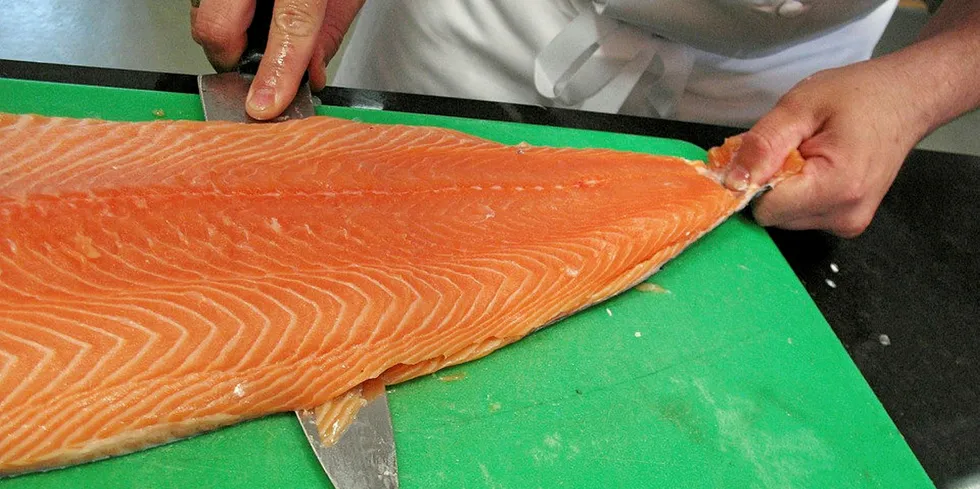 Norwegian salmon is currently banned by Russia, particularly coming through Belarus.