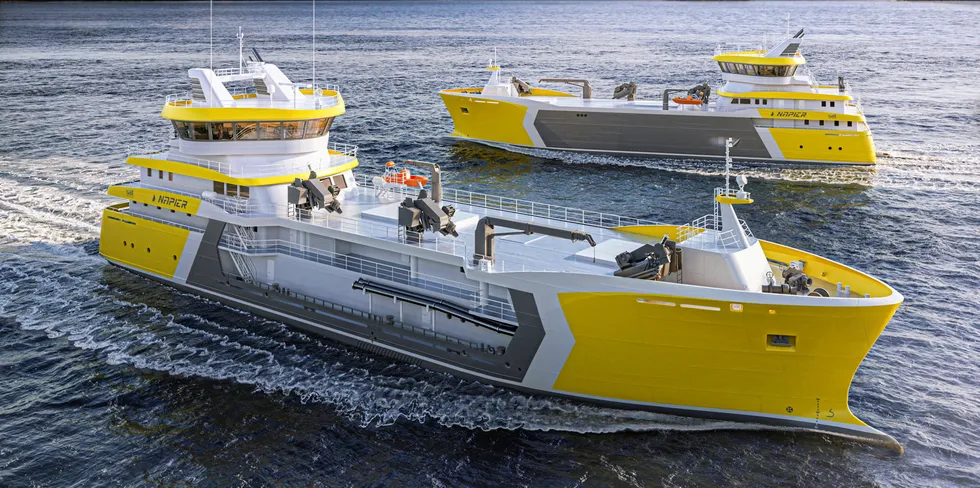 Napier ble i 2008 Norges første rene prosessbåtrederi. Nå bygger de to nye bløggebåter – sine største noensinne.