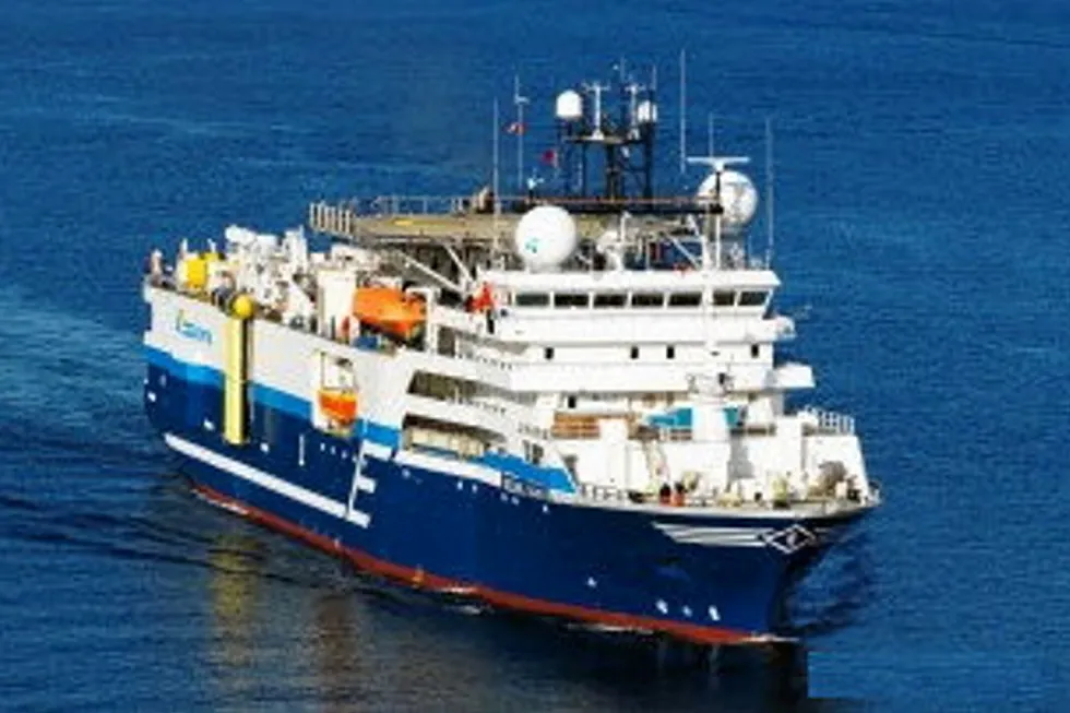 North Sea award: a CGG seismic vessel