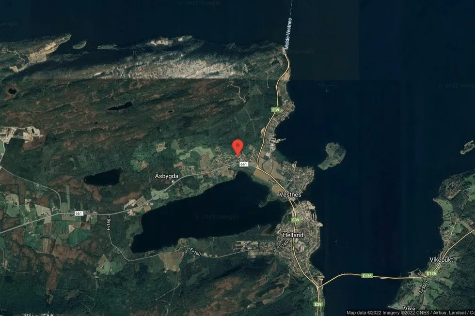 Området rundt Fagerbakken 25B, Vestnes, Møre og Romsdal