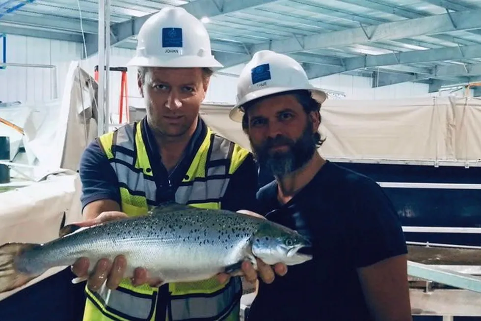 Better news for Johan Andreassen (left), although the Atlantic Sapphire remains tight-lipped.