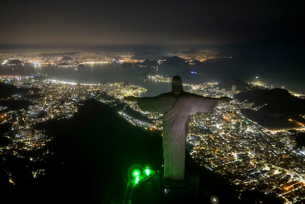 Rio de Janeiro: the Christ the Redeemer statue stands above Brazil's former capital city.