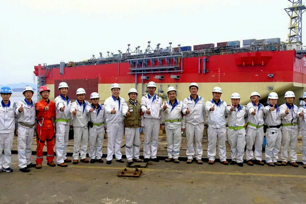 Ready: the Energean Power Karish FPSO sails away for topsides integration in Singapore