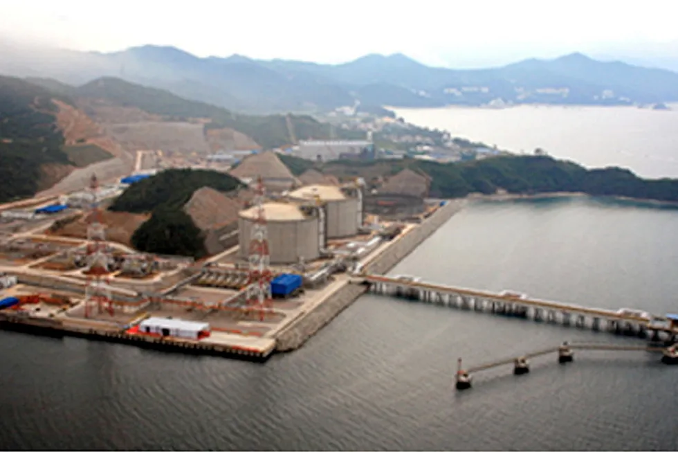 Imports: the Dapeng LNG terminal in Shenzhen handles most of the liquefied natural gas cargoes from Australia