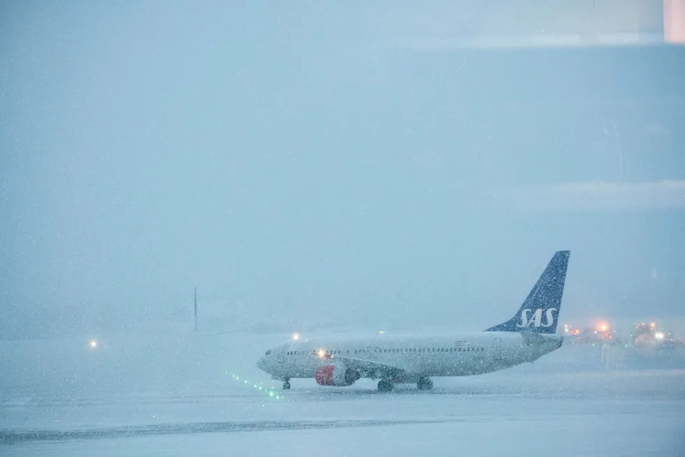 SAS fraktet 2,28 millioner passasjerer i november. Foto: Skjalg Bøhmer Vold