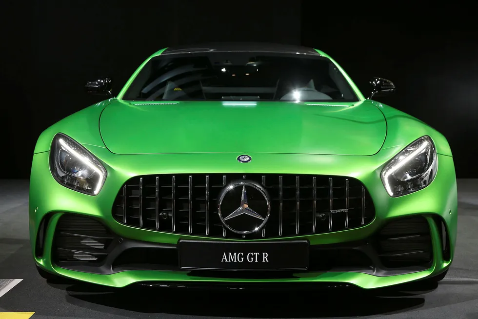 I Norge har Mercedes solgt 20 AMG GT-modeller. Blant annet av toppversjonen Mercedes-AMG GT R. Foto: Newspress